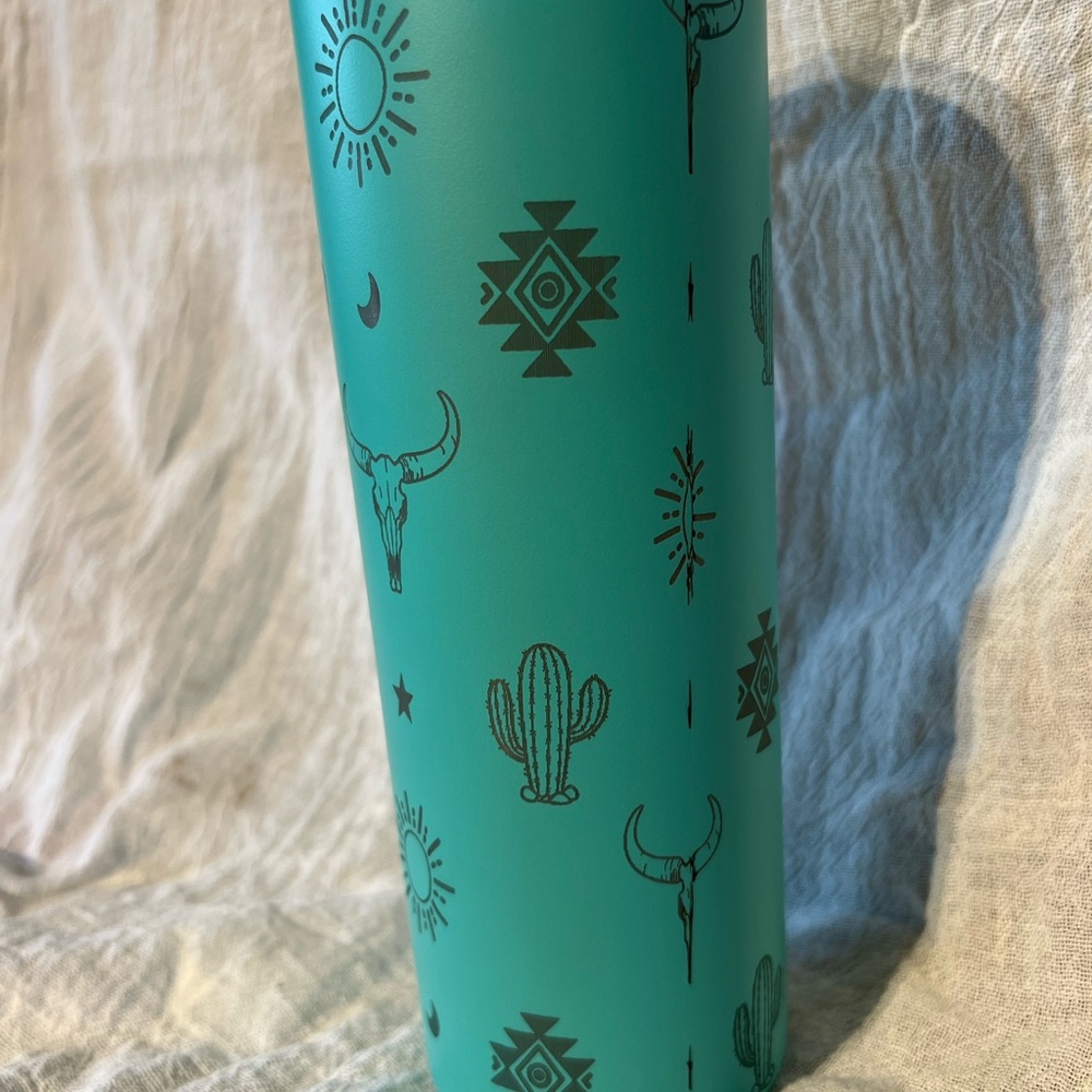 Handcrafted Western Aztec laser engraved tumbler - Picture 2 of 3